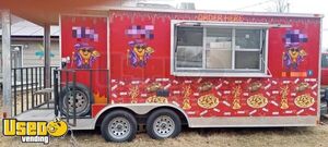 2017 8.5' x 20' Kitchen Food Concession Trailer with Fire Suppression & Porch