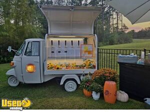 Like New - 2024 Piaggio Ape Mobile Tap Tricycle  Beverage Concession Unit