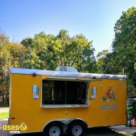 Used Turnkey 2015 8' x 16' Cargo Craft Expedition Ice Cream Concession Trailer