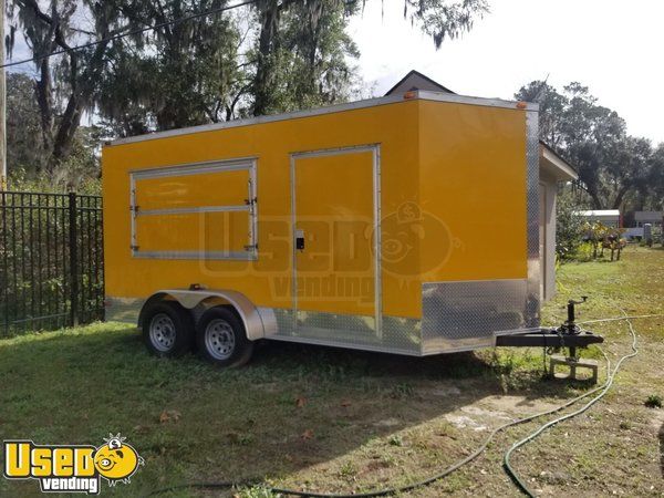 Ready to Use 2015 S. GA Cargo 15' Shaved Ice Concession Trailer/Snowball Stand