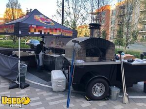 Turnkey 2018 Forno Bravo 6.5' x 9' Wood-Fired Brick Oven Pizza Trailer