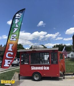 2000 - 7' x 10' Sno Pro Shaved Ice Concession Trailer / Mobile Snowball Vending Unit