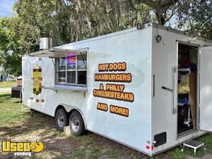 2019 - 24' Street Food Concession Trailer | Mobile Food Unit with Inventory