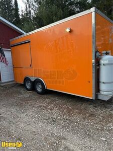 2016 8' x 16' Mobile Kitchen Food Concession Trailer with Pro Fire System