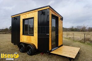 Brand New 2022  7' x 14' Modern/Industrial-Themed Beverage Trailer with Rear Deck