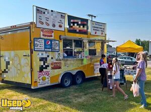 Used 2015 - 8.5' x 18' Hot Dog / Drink / Festival Food Concession Trailer