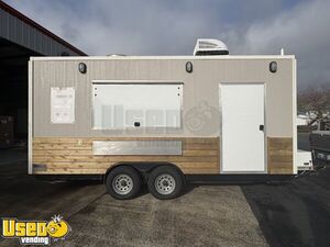 2022 8' x 18' Food Kitchen Concession Trailer Mobile Food Unit w/ Pro Fire System