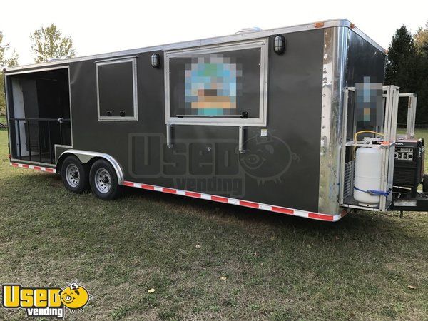 2015 - 8.5' x 24'  BBQ Concession Trailer with Porch