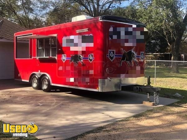 2018 - 8.5' x 20' BBQ Concession Trailer with Porch