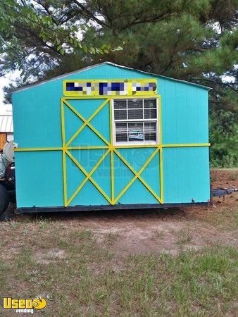 Used 7.5' x 12' Towable Building Shaved Ice / Food Concession Stand Business
