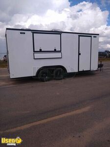 2021 - 8.5' x 18' Kitchen Food Concession Trailer w/ Blackout Package