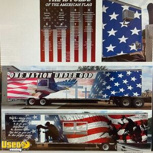 Beautiful and Loaded Patriotic 8.5' x 48' Barbecue and Kitchen Food Trailer