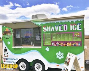 2008 7' x 14' Sno Pro Shaved Ice Concession Trailer | Mobile Snowball Unit