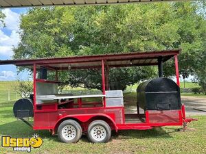 Used - 18'  Barbecue Food Trailer | Food Concession Trailer