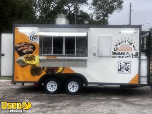 2023 8' x 16' Kitchen Food Trailer with Fire Suppression System | Concession Trailer