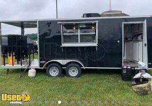 2019 Freedom 8.6' x 24' Kitchen Food Concession Trailer with Porch + Pro-Fire System