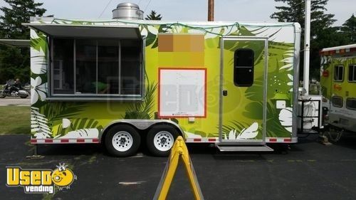 2014 - 8.5' x 18' Food Concession Trailer with Truck