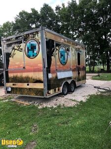 2010 Cargomate 8   x 16   Kitchen Food Trailer with Interior Bathroom