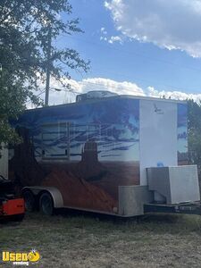 2019 7' x 16' Lark Kitchen Food Trailer with Fire Suppression System
