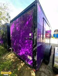 NEW. Ready for Pickup Base Model Purple Concession Trailer with Sinks / Lights