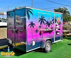 Like-New 7' x 12' Mobile Street Vending Unit - Concession Trailer