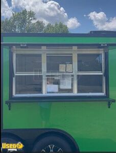 Like New - 2025 8.5' x 16' Barbecue Food Concession Trailer with Porch