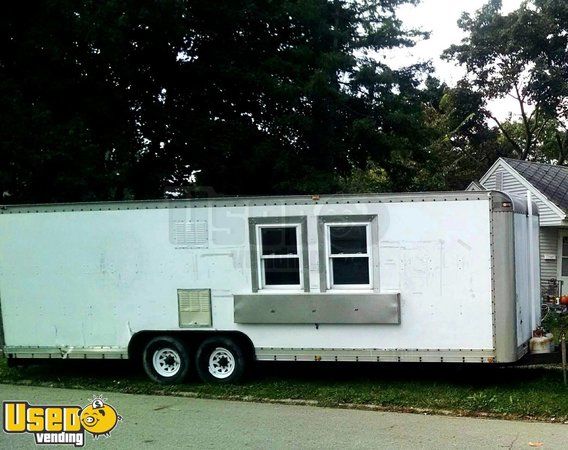 7' x 26' BBQ Concession Trailer