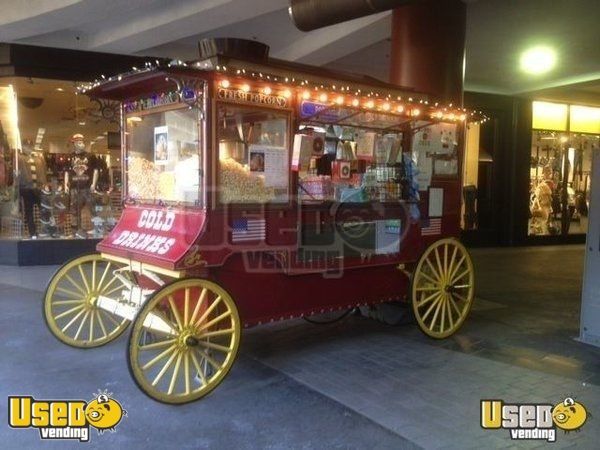 Replica Cretors Popcorn Wagon Kettle Corn Concession Kiosk