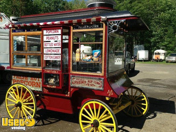 1964 Vintage Cretor's Model D Antique Style Popcorn Wagon Good Condition