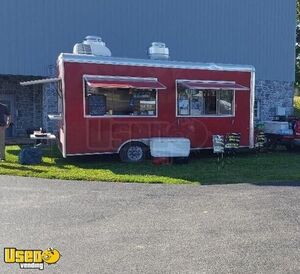TURNKEY - 2016 8.5' x 18' Kitchen Food Concession Trailer with Pro-Fire Suppression