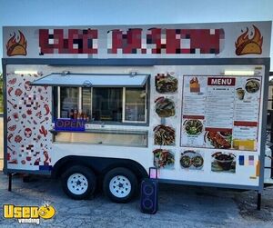 Loaded 2024 8' x 16' Kitchen Food Concession Trailer with Pro-Fire System