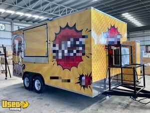 BRAND NEW 2021 8' x 16' Commercial Mobile Kitchen Food Concession Trailer