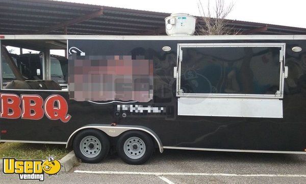 2015 - 7' x 20' BBQ Concession Trailer with Porch
