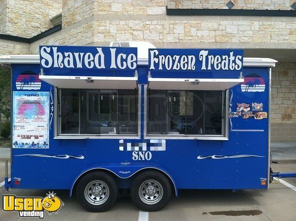 Turnkey Ready 2014 Custom-Built Shaved Ice Concession Trailer / Snowball Stand