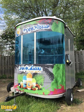 8' x 10' Snowie Shaved Ice Concession Trailer / Mobile Snowball Business