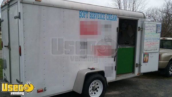 6' x 12' Soft Serve Ice Cream Concession Trailer