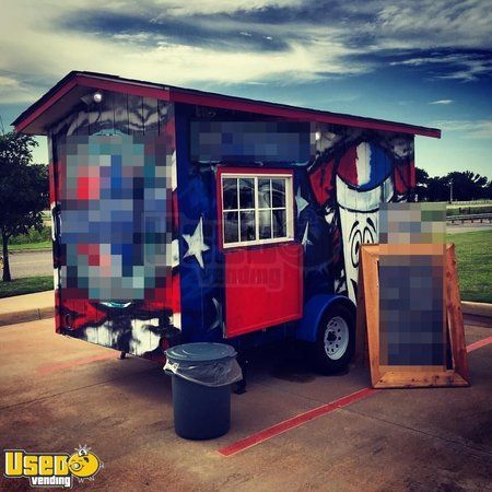 6.6' x 12' Shaved Ice Concession Trailer