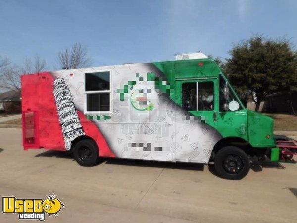 Ready to Roll Diesel Freightliner Step Van Pizza Truck / Mobile Pizzeria