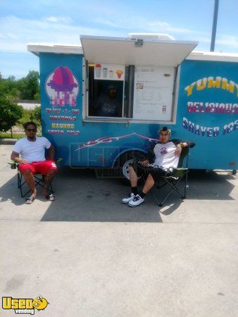 6' x 12' Shaved Ice Concession Trailer