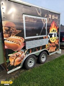 2020 8.5' x 12' Kitchen Food Concession Trailer with NSF Equipment + Pro Fire System