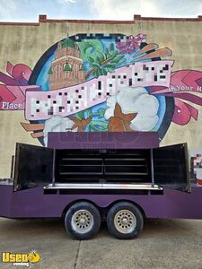 Barely Used 2025 - Custom Rotisserie Smoker Open BBQ Smoker Barbecue Food Trailer