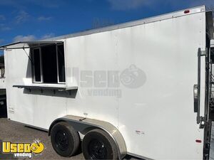 NEW - 2023 7' x 16' Food Concession Trailer DIY Mobile Vending Unit