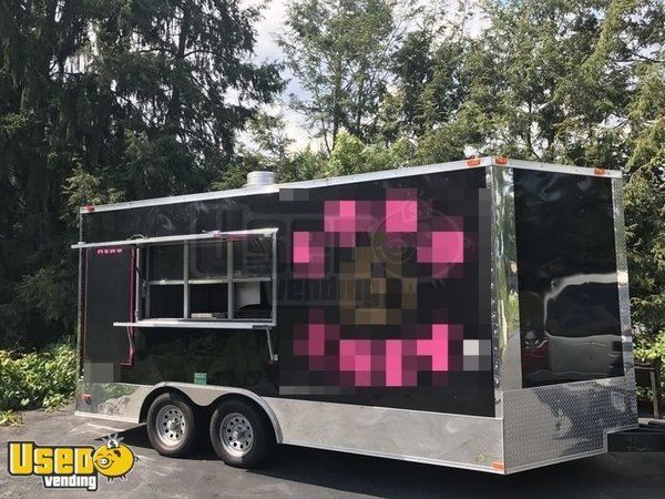 2016 - 8.5' x 16' Mobile Kitchen Concession Trailer