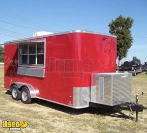 Lightly Used 2019 7' x 16' Covered Wagon Rolled Ice Cream Concession Trailer