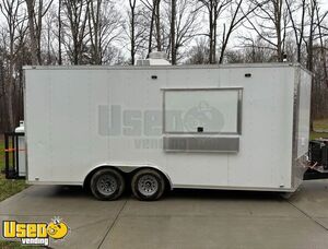 Lightly Used 2022 - 8' x 18' Kitchen Food Concession Trailer with Bathroom
