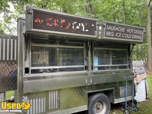 All Stainless Steel 8' x 14' Heavy-Duty Food Vending Concession Trailer