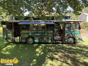 Retro-Style 2021 GMC Chance Street Car Trolley 30' Kitchen Food Truck with Pro-Fire