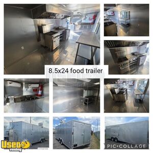 NEW 2022 Diamond Cargo 8.5' x 24' Kitchen Food Concession Trailer with Pro-Fire