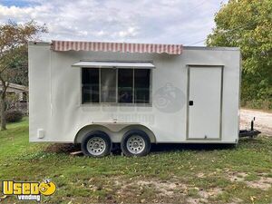 UNFINISHED 2022 7' x 18' Empty Concession Trailer NEW Vending Unit