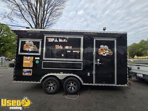 2024 16' Kitchen Food Concession Trailer with Pro Fire System
